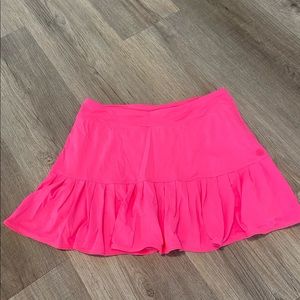 Lilly Pulitzer active Luxletic hot pink skirt with built in shorts under!